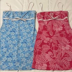 Similar Style Pink and Blue Dresses